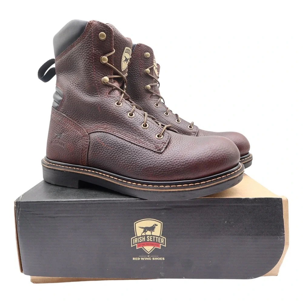Irish Setter Boots Mens 9.5 D Farmington Leather Work 83803 Soft Toe NIB